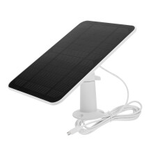 Carregador Solar Doméstico 4W Para Câmera De Segurança Com Fixação Parede