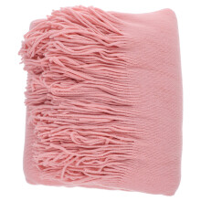 Strickdecke Pink 220x127cm Mit Fransen Für Sofa Zuhause