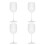 4 Pezzi In Per Vino E 7