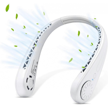 The Portable Neck Fan From Popular Earphone Design,The Leafless Neck Fan Perfect For Personal Fan,with Features,Like USB Mini Fan, Ultra-Quiet, B