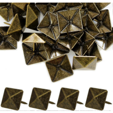 30 stuks vierkante meubelspijkers, zware 30x30mm bronzen decoratieve meubelspijkers, retro spijkers, doe-het-zelf meubelspijkers voor