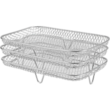Rejilla compatible con la mayoría de las freidoras de aire. Accesorios para freidoras de aire. Rejilla de acero inoxidable para freido