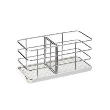 Sponshouder van roestvrij staal, multifunctioneel voor de gootsteen, gootsteenorganizer, afdruiprek, zeepbakje, verstelbaar hangbord