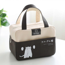 Wiederverwendbare Thermos-Lunchtasche aus Canvas – mit Aluminiumfolienisolierung, Taschen, robusten Tragegriffen, ideal für Frauen, E