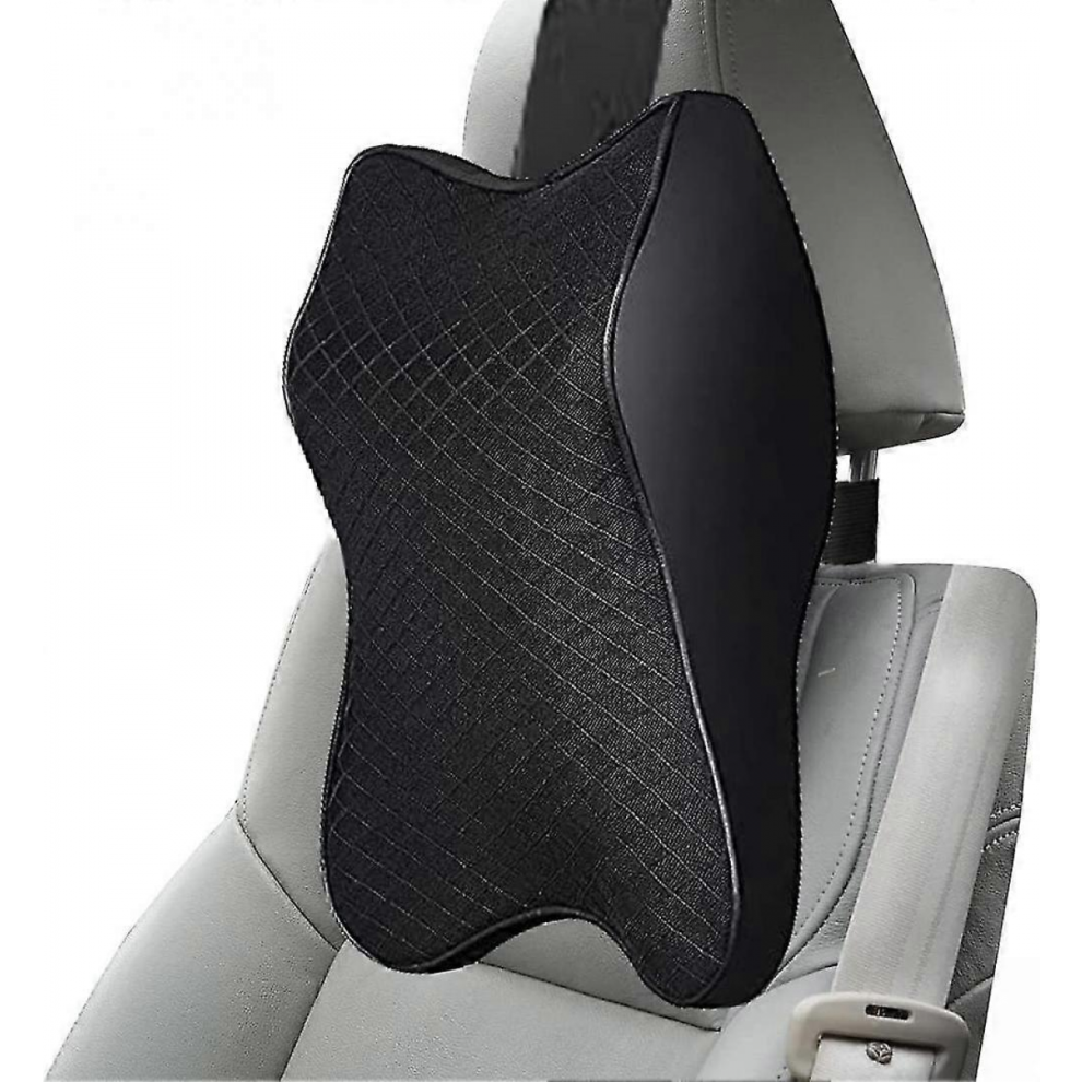 Car Headrest, Neck Pillows Car Headrest With Memory Foam, Neck Pillow For Neck Support, Breathable Black 9408048772698