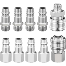 Γρήγορος σύνδεσμος πεπιεσμένου αέρα 1/4" EU Pneumatic Quick Connector, Σύνδεση σωλήνα πιστ