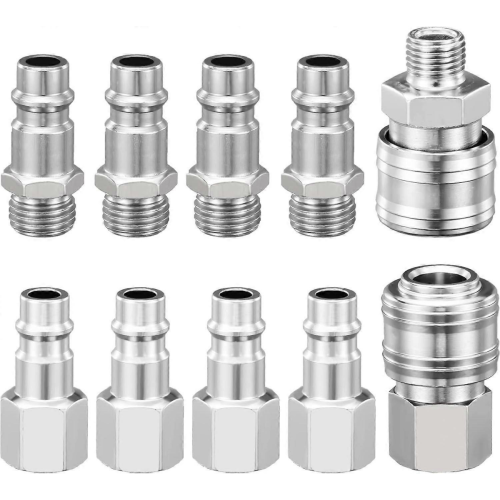 Γρήγορος σύνδεσμος πεπιεσμένου αέρα 1/4" EU Pneumatic Quick Connector, Σύνδεση σωλήνα πιστ