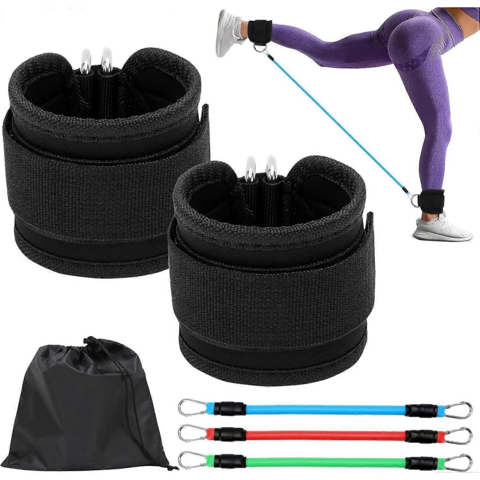 Ankle Resistance Bands with TPE Cuffs for Hip Leg Workout Equipment-image-OPC-PMBNWWQ-NEW