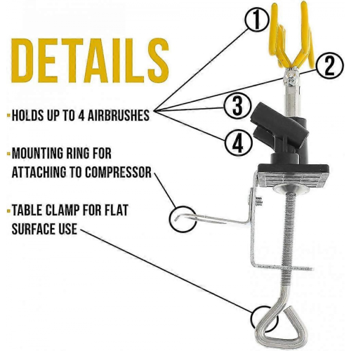 Universele klem-airbrushhouder 1