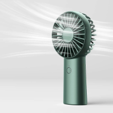 Tragbarer Mini-Handventilator mit 4000-mAh-Akku, wiederaufladbar, bis zu 16 Stunden Laufzeit, USB-betrieben, 3 Geschwindigkeitsstufen,