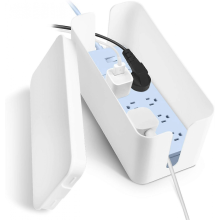 Kabelopbergdoos, kabelverbergdoos, stekkerdoosafdekking, kabelbeheerdoos, kabeldoos voor stekkerdoosafdekking, kabels netjes opbergen
