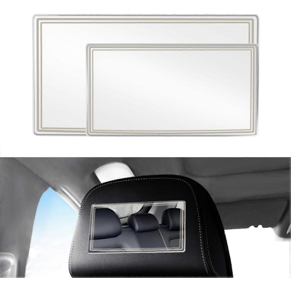 2 Pcs Car Sun Visor Vanity Mirror, Car Cosmetic Mirror, Stainless Steel Makeup Mirror, For Various Truck Automobile Accessories 9408048775934