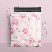 Pack Of 100 Pieces Plastic Mailing Bags Color Mailing Envelopes, 25cm X 33cm (cat's Paw)