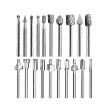 Frézy, 20 ks vysokorýchlostných oceľových fréz 1/8" (3 mm) pre náradie