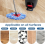 Cleaning 3-Pack Blue Microfiber Spin Mop Replacement Heads for O-Cedar EasyWring, Machine Washable 3