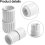 2 Pack Telescopic Pool Joints - White - For Pool Equipment - Premium Plastic Construction - Smooth Adjustment 4