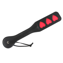 Spanking Paddle, PU Leather Paddle, Heart-Shaped Faux Leather Racket For BDSM Play, Adult Couple Fetish Toy