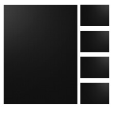 5Stk Schwarze Teflon Backmatte Hitzebeständig Für Grill & Backen