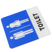 Unisex Badezimmer Schild Frau Toiletten Aufkleber Acryl Türschild
