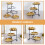 1 Set Snacks Teller Dessert Servierplatte Cupcake 3-stufig 9