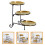 1 Set Snacks Teller Dessert Servierplatte Cupcake 3-stufig 4