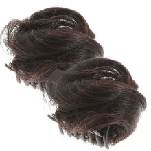 2 Pezzi Con Clip Orecchie Per Chignon