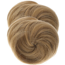 2 Unidades Fake Bun Chignon Extensao De