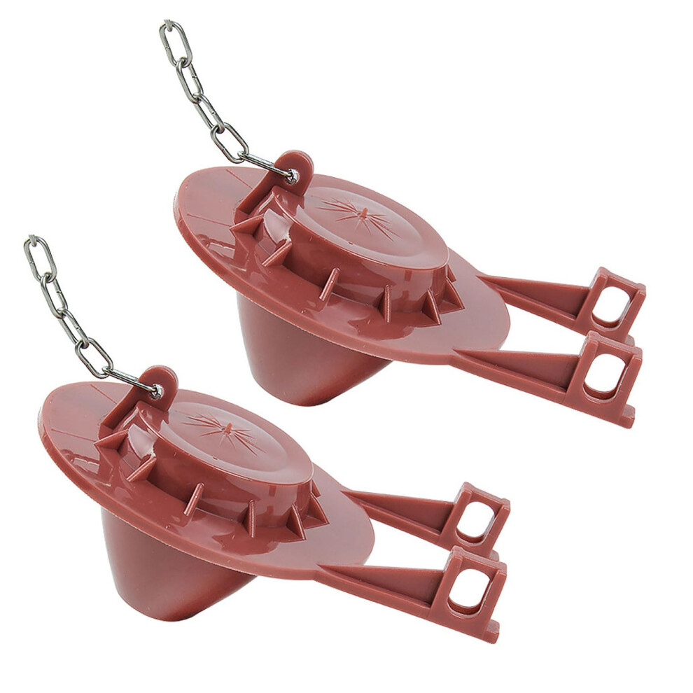 Toilet Flapper Flush Covers Universal 2 Pack Red Fit Most Toilets Bathroom Drain Tank 9393856440283