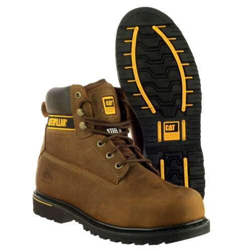CAT Caterpillar Holton Safety Boot Brown 2