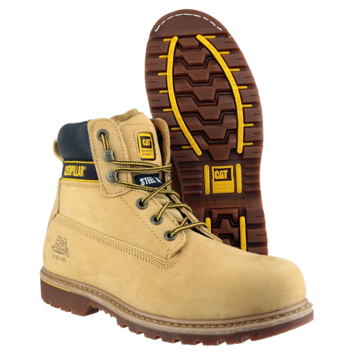 CAT Caterpillar Holton S3 Safety Boot Honey 2