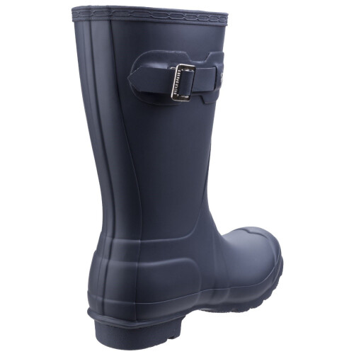 Hunter (UK 4) Hunter Womens Navy Original Short Wellington Boots 1