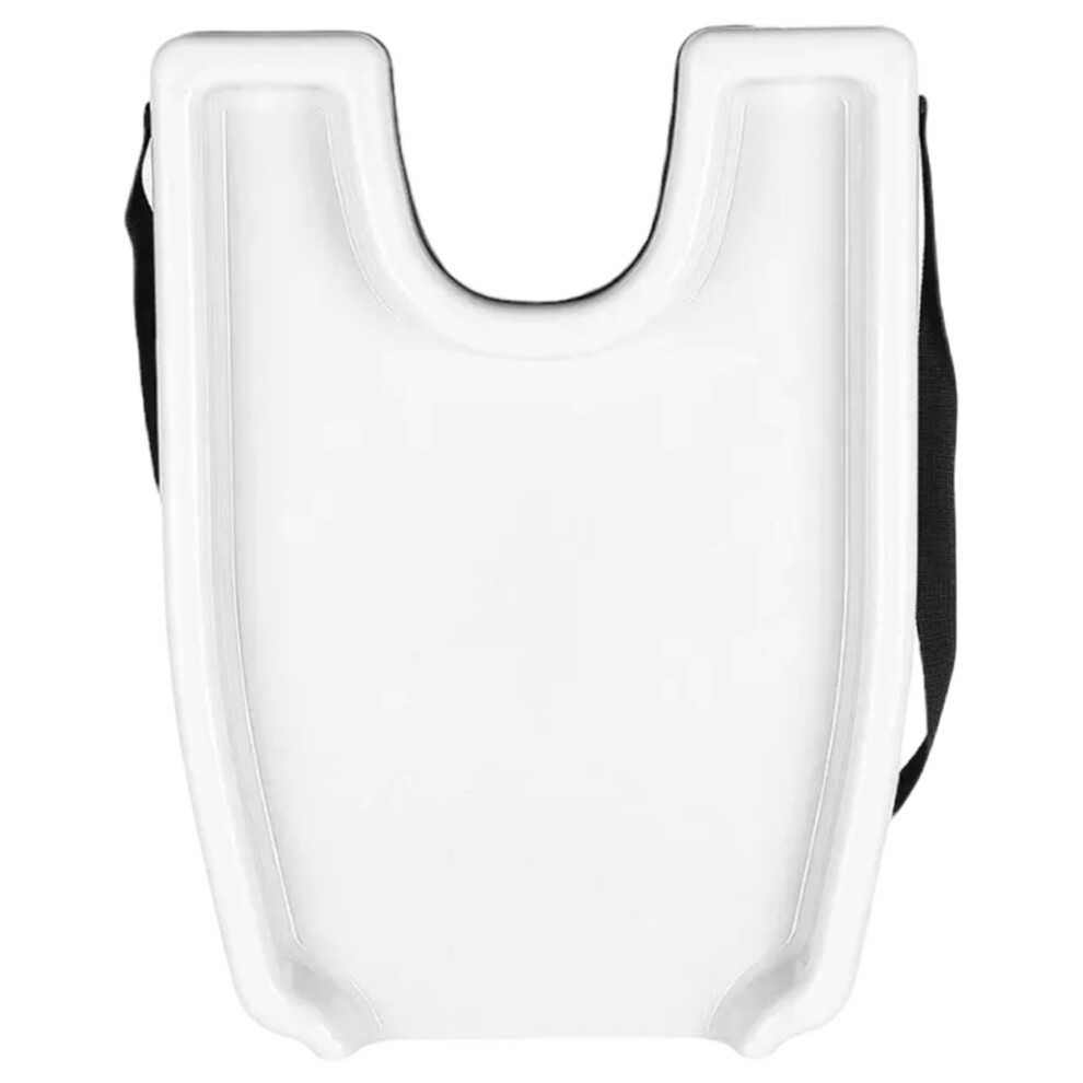 White Portable Hair Washing Tray Lightweight Plastic Shampoo Basin For Sink At Home For Elderly And Kids