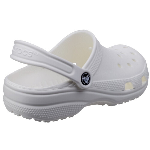 Crocs (5 UK, White) Crocs Adults Unisex 10001 Classic Cushioned Clogs 1