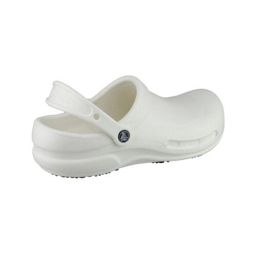 Crocs (10 UK, White) Crocs Unisex Bistro 10075 Work Clogs 1