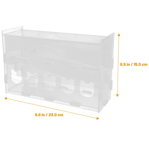 Rutin Hühnerfutterbehälter Transparenter Automatischer Fütterungsautomat 2