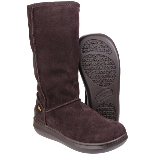 ROCKET DOG (6 (Adults')) Sugardaddy | Chocolate | Womens Warm-Lined Pull-On Mid-Calf Boots 2