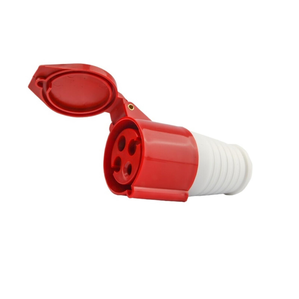 Four-Core 32A Connector Aviation Plug Non-Explosion-Proof Socket Three-Phase Waterproof Hollow Core Construction Docking 9393856440665
