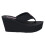 ROCKET DOG (4 (Adults')) Diver Webbing | Black | Ladies Wedge Flip-Flops 4