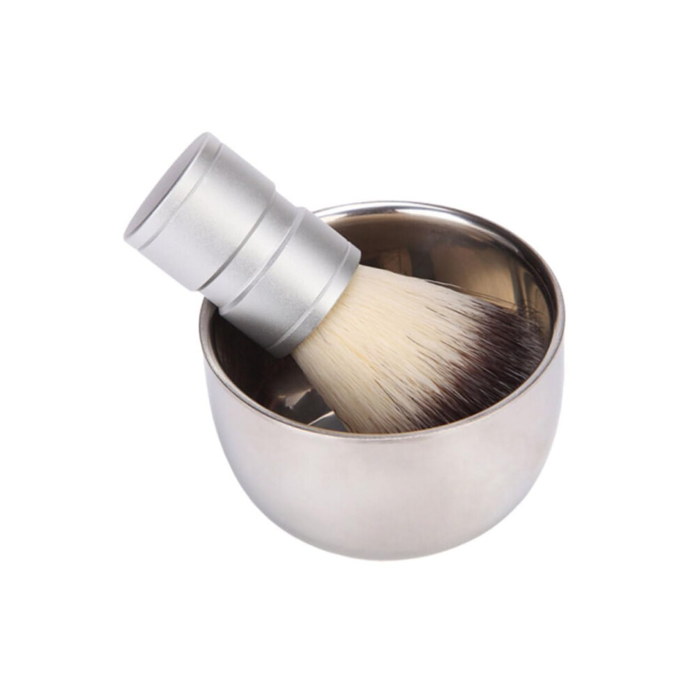 Professional Shaving Brush Stainless Steel Beard Brush Bowl Set For Men Grooming Home Beard Care And Men's Shaving Kit