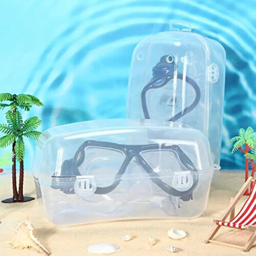 Diving Masks Hard Plastic Case For Diving Mask And Goggles Compact Protective Case 1