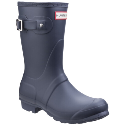 Hunter (UK 4) Hunter Womens Navy Original Short Wellington Boots