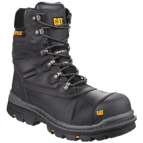 CAT (Black, 8 (Adults')) Caterpillar Premier Leather Black