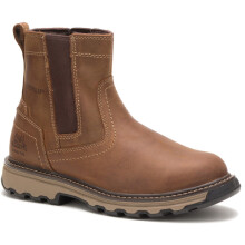 (Brown, 11 (Adults')) Caterpillar Pelton Leather Dark Beige