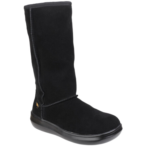 ROCKET DOG (7 (Adults')) Sugardaddy | Black | Ladies Pull-On Winter Mid-Calf Boots