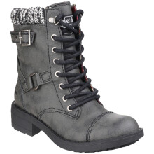 (4 (Adults')) Thunder Galaxy | Black | Women's Biker Ankle Boots