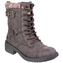 (6 (Adults')) Thunder Galaxy | Brown Galaxy | Women's Zip-Up Biker Ankle Boots