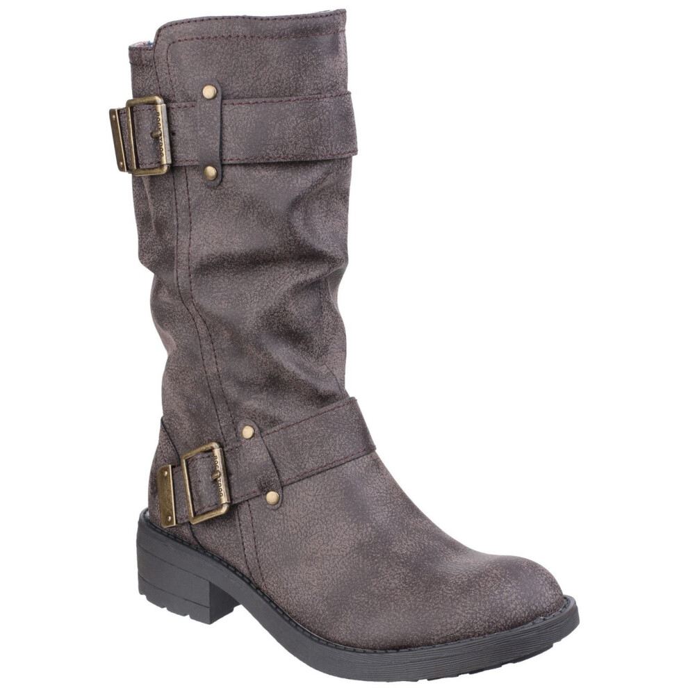 Rocket Dog (4 (Adults')) Trumble | Brown | Women's Mid-Calf Biker Boots