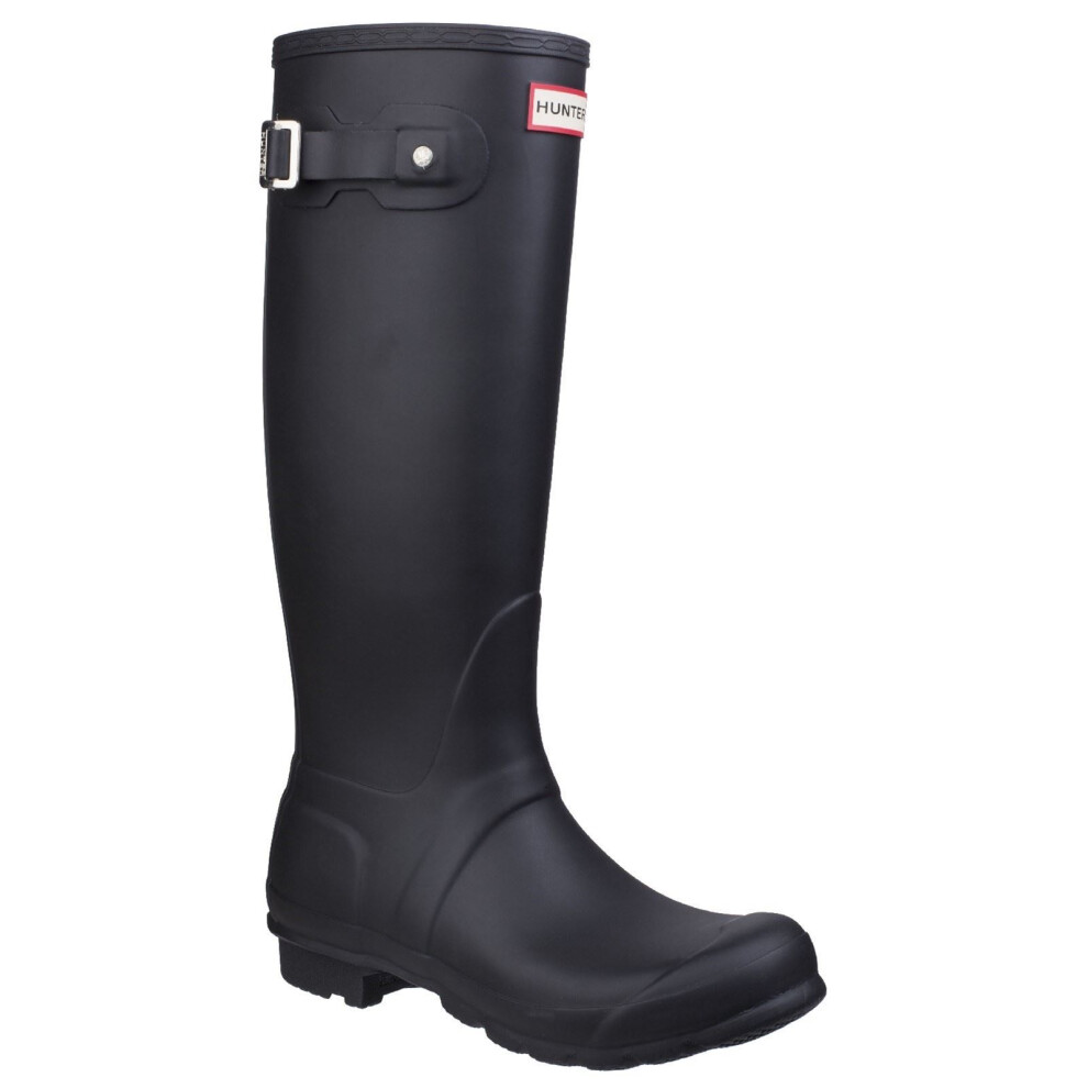 Hunter (Uk 7) Original Womens Tall Rubber Wellington Boots Black