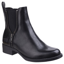 (7 (Adults')) Camilla Bromley | Black | Women's Pull-On Chelsea Boots