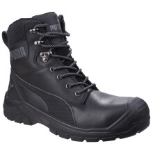 (UK 12) Puma Safety CONQUEST 630730 Mens Leather Safety Boots Black